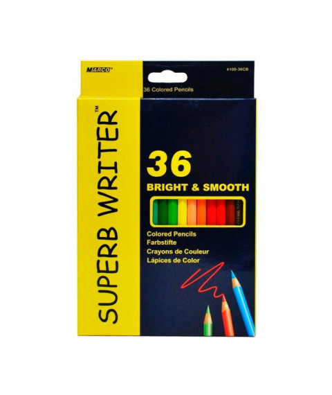 Creioane colorate MARCO SuperbWriter, 36 culori, 4100-36CB